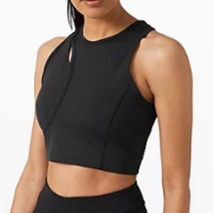 Lululemon Aligned Angles Tank, Size 6, Black